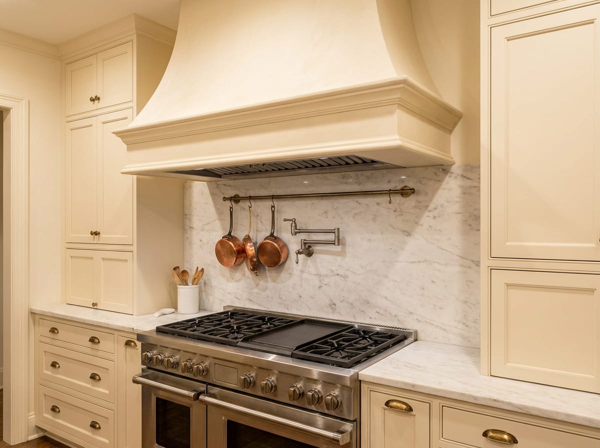 Range & backsplash — kitchen design idea