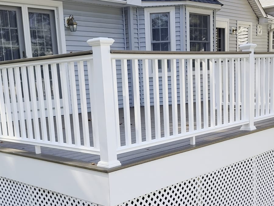 Complete — Lattice skirting on — ready to enjoy.