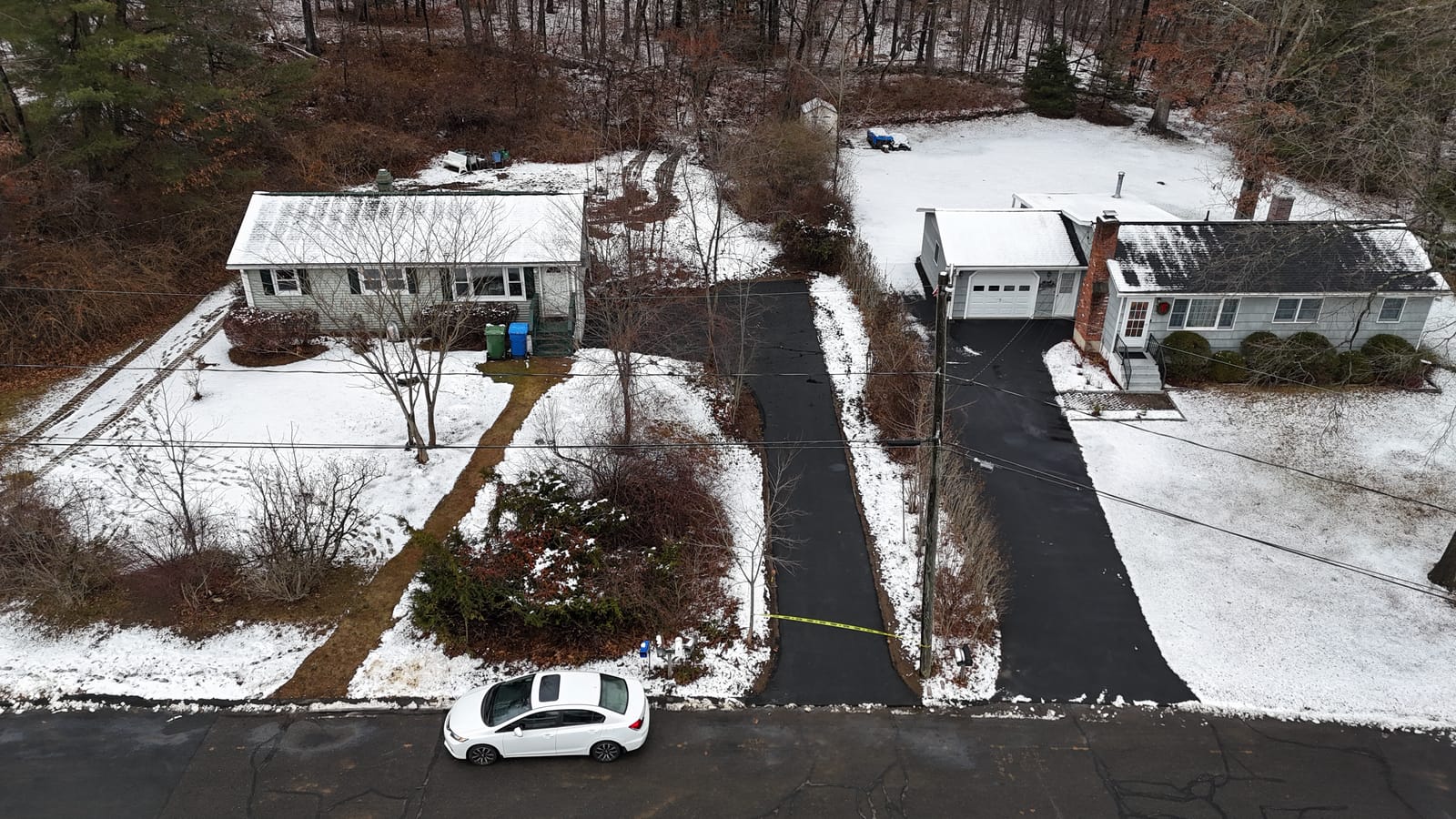 The new driveway from above