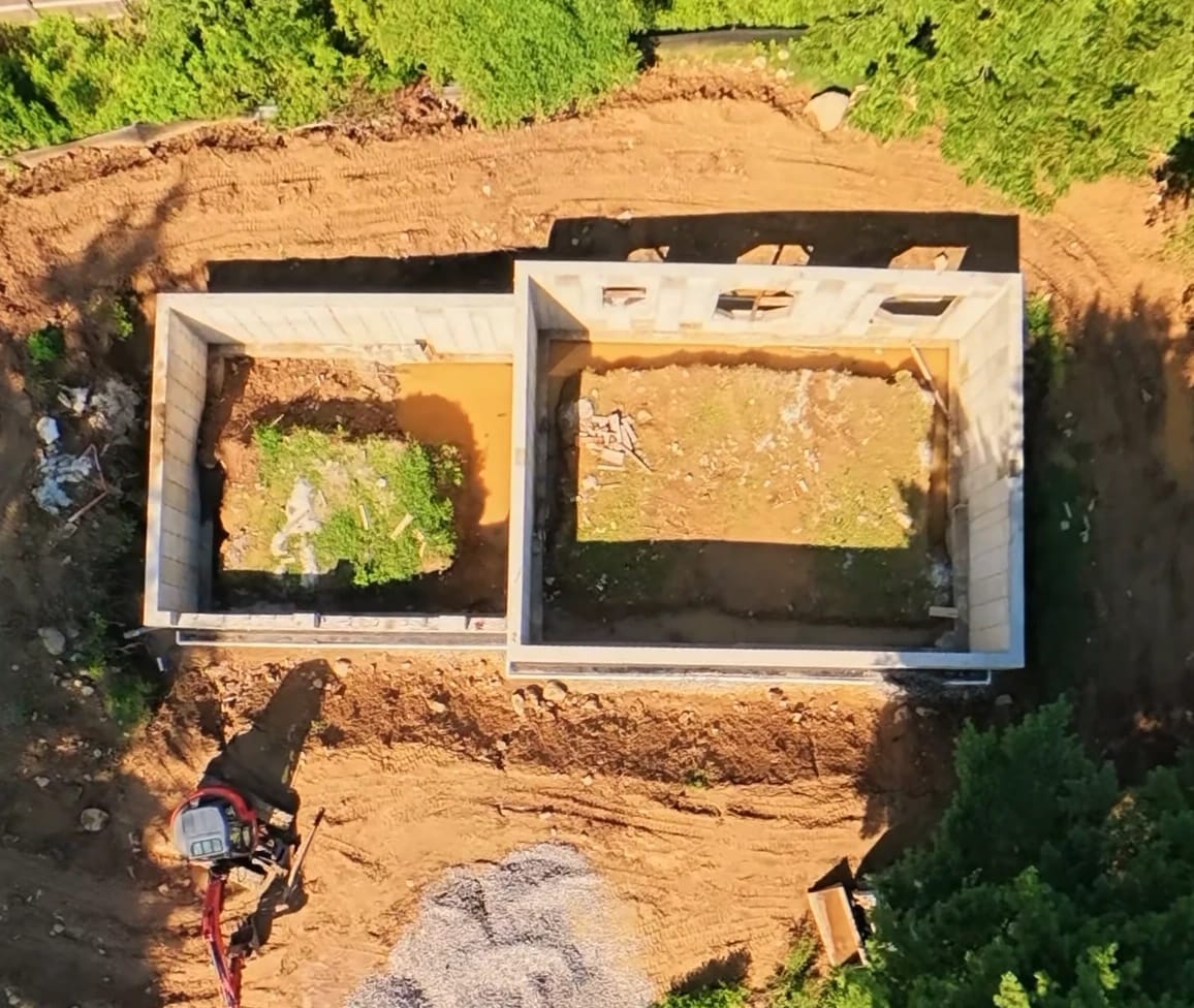 In Progress — Foundation — Omega Development new construction