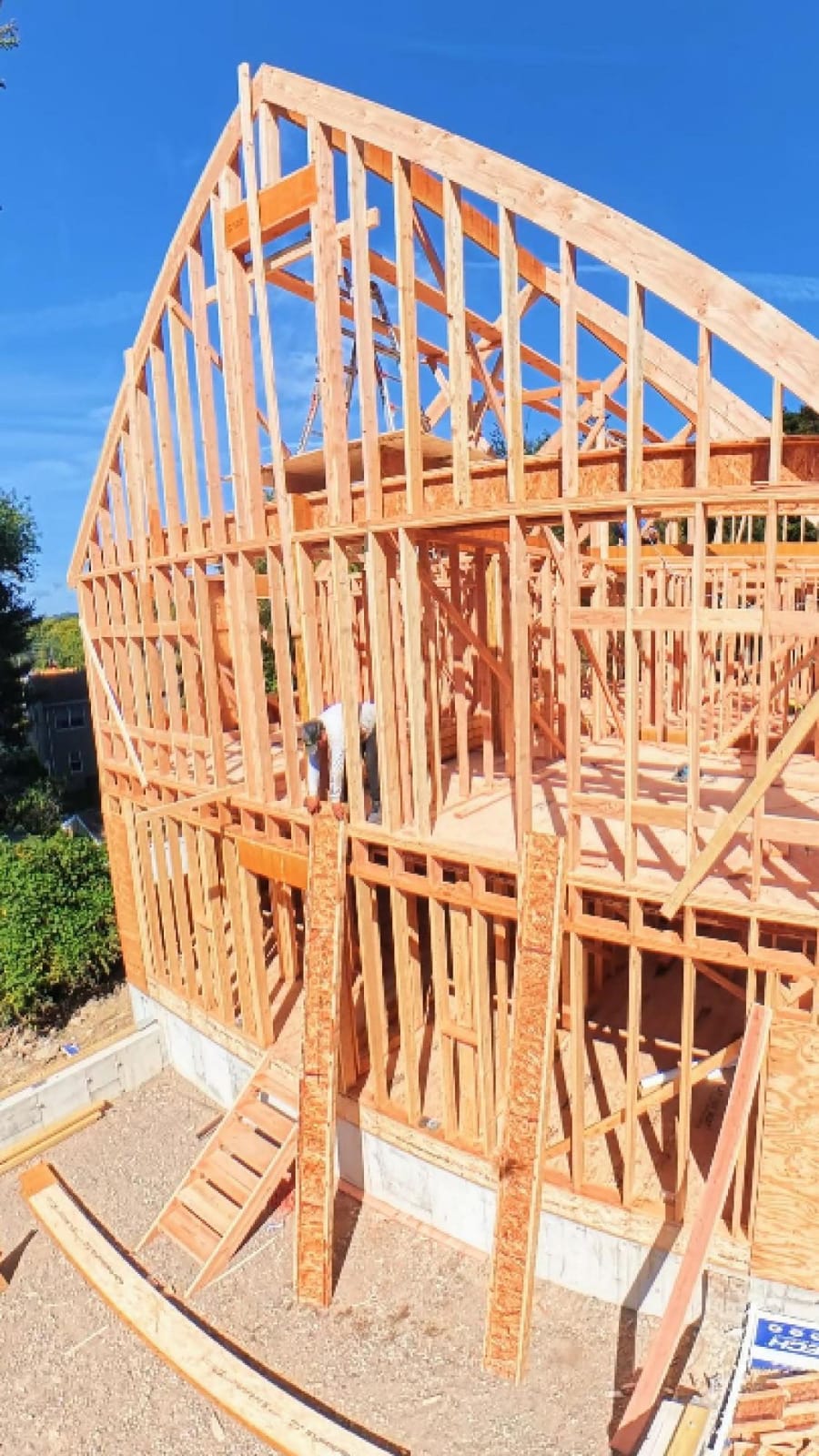 In Progress — Framing — Omega Development new construction