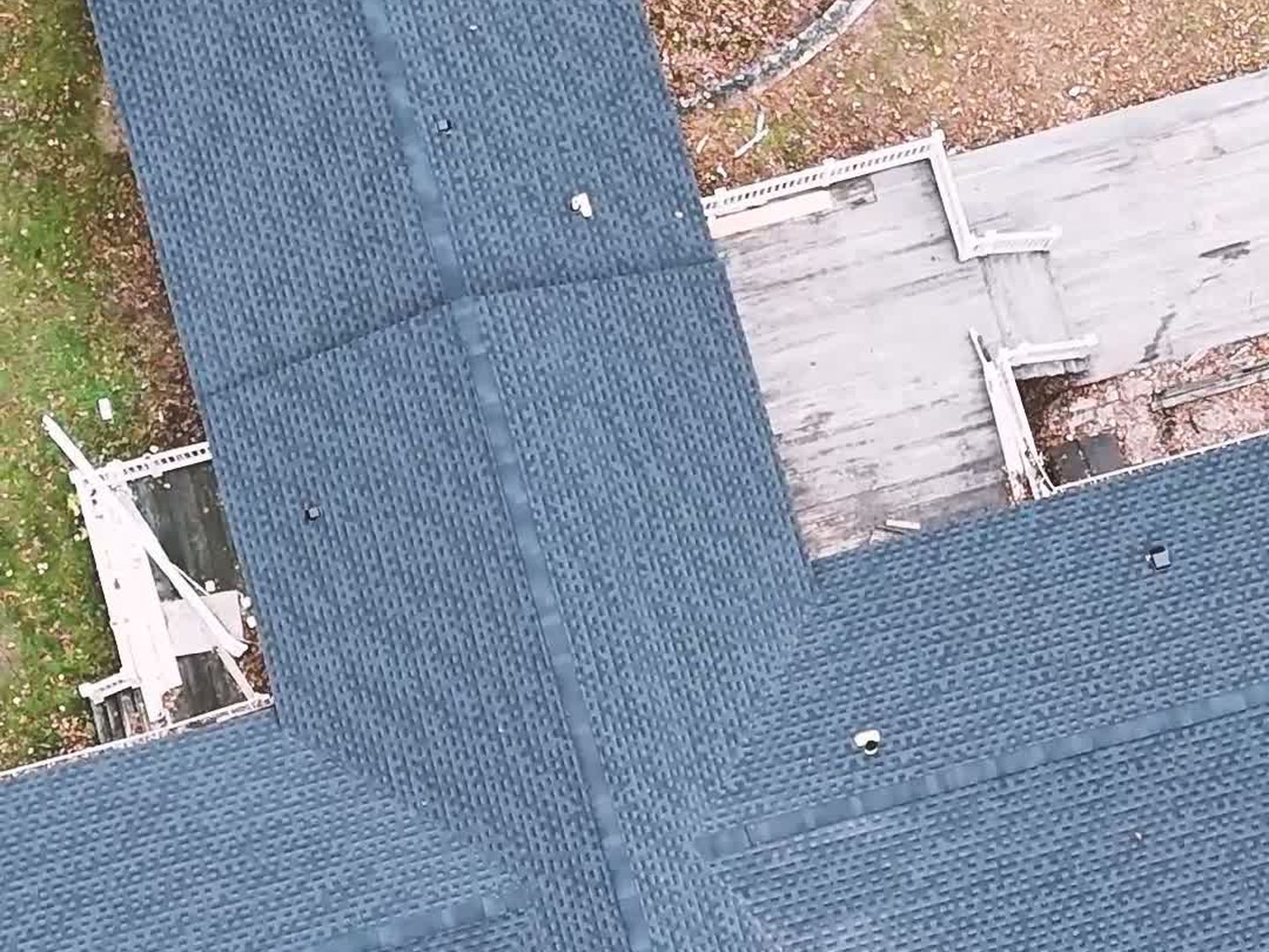 Finished roof from above