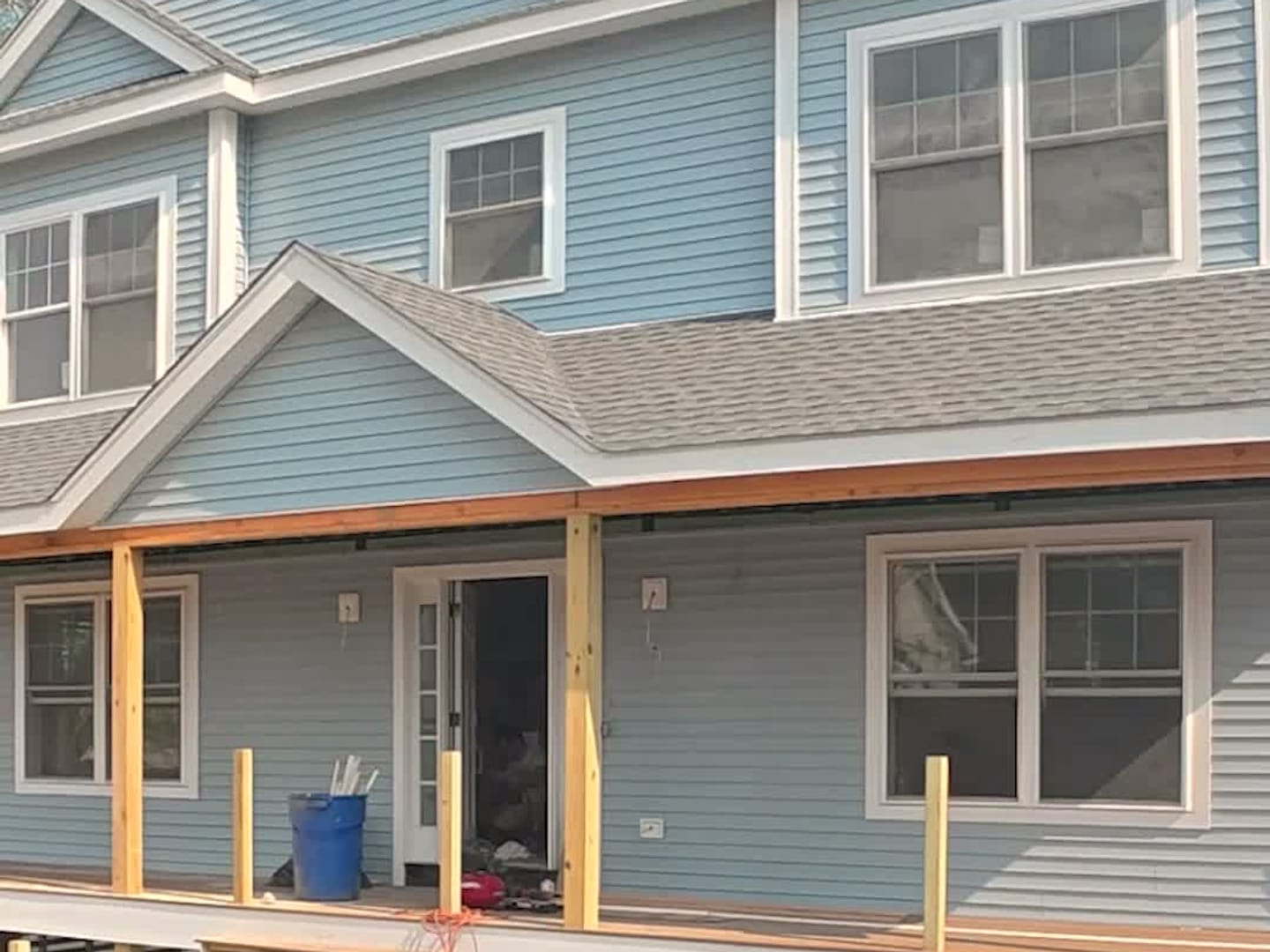 Siding on a New Home — Omega Development siding